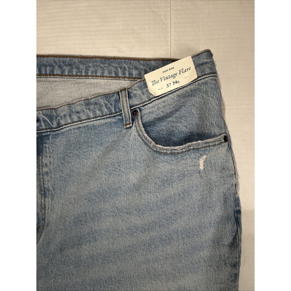 Abercrombie & Fitch The Vintage Flare Ultra High Rise Blue Jeans Size 37 24s New - Picture 9 of 12